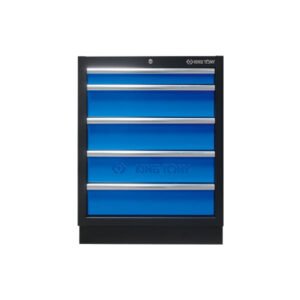87D11-05A-KB - 5 Drawers Cabinet (Black & Blue)