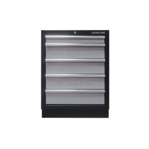 87D11-05A-KG - 5 Drawers Cabinet (Black & Gray)