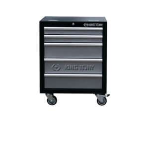 87D11-12A-KG - 5 Drawer Tool Trolley with Ball Bearing Slides – Grey