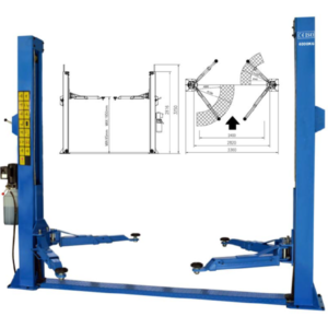 R01 - Rhino 2 Post Base Lift 220v 4.0 Ton