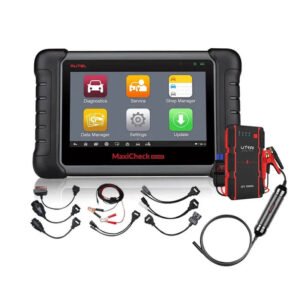 MX808SB-Bundle – Autel MaxiCheck MX808S Advanced Workshop Bundle | Full-System Scanner, Active Testing, 36+ Services, JStar Mini Jump Starter, MV108S Videoscope & 8-in-1 OBD Cables (2025 Edition)